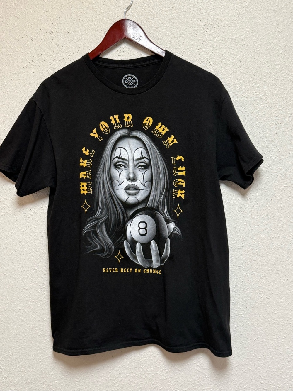 Make Your Own Luck Graphic Tee - Black & Gold